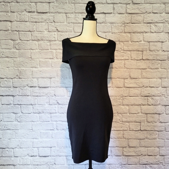 T Alexander Wang womens black bandage above the knee length fitted dress size M - Picture 2 of 12